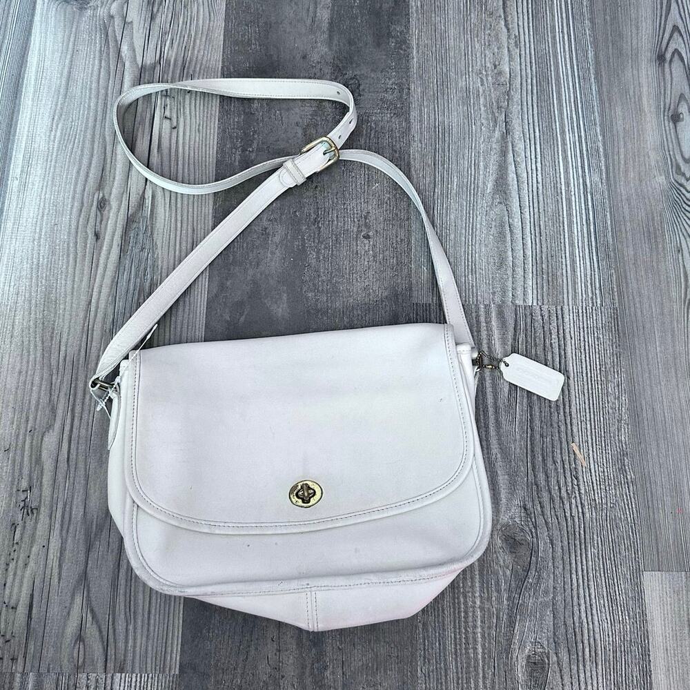 coach vintage 60’s leather satchel purse
